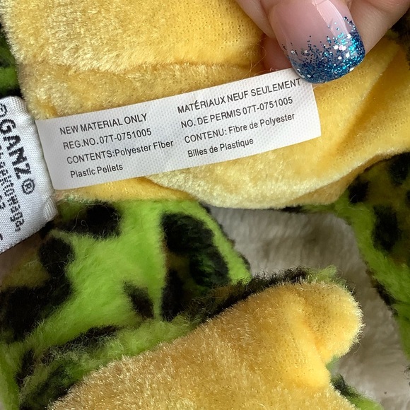 Ganz Webkinz Lil Kinz Green Frog Stuffed Animal Plush - Picture 9 of 9